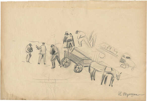 Трошин Николай Степанович. Уборка урожая 